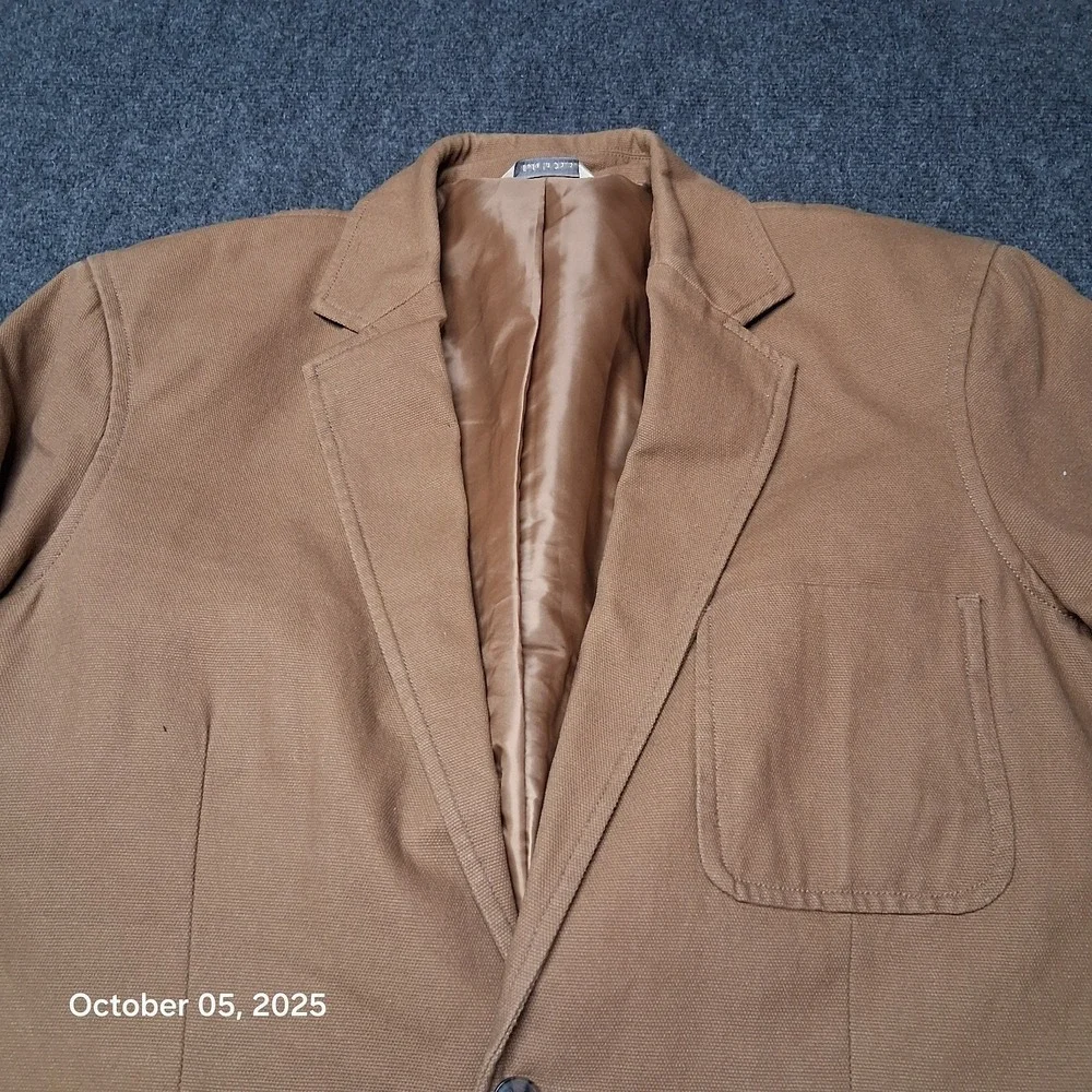 Duluth Trading Co‎ Mens Fire Hose Lightweight Presentation Jacket Size XLT Brown